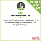 Nachhaltig. Green Cooking Hacks. Tipp