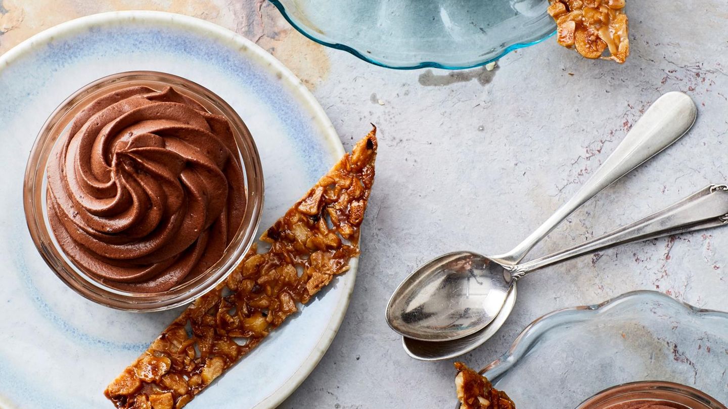 Schokoladen-Mousse mit Florentiner Rezept
