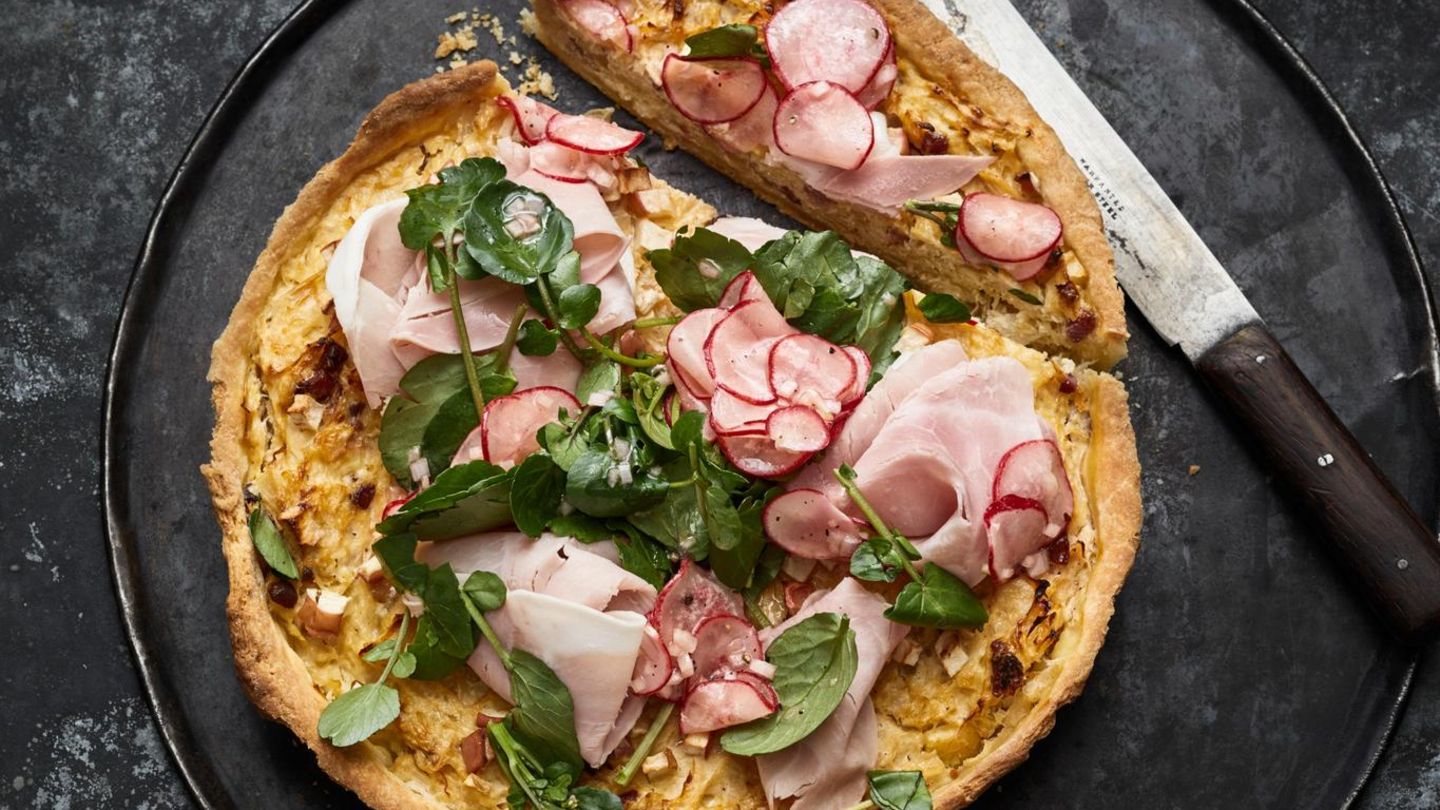 Sauerkraut-Quiche mit Brunnenkresse Rezept
