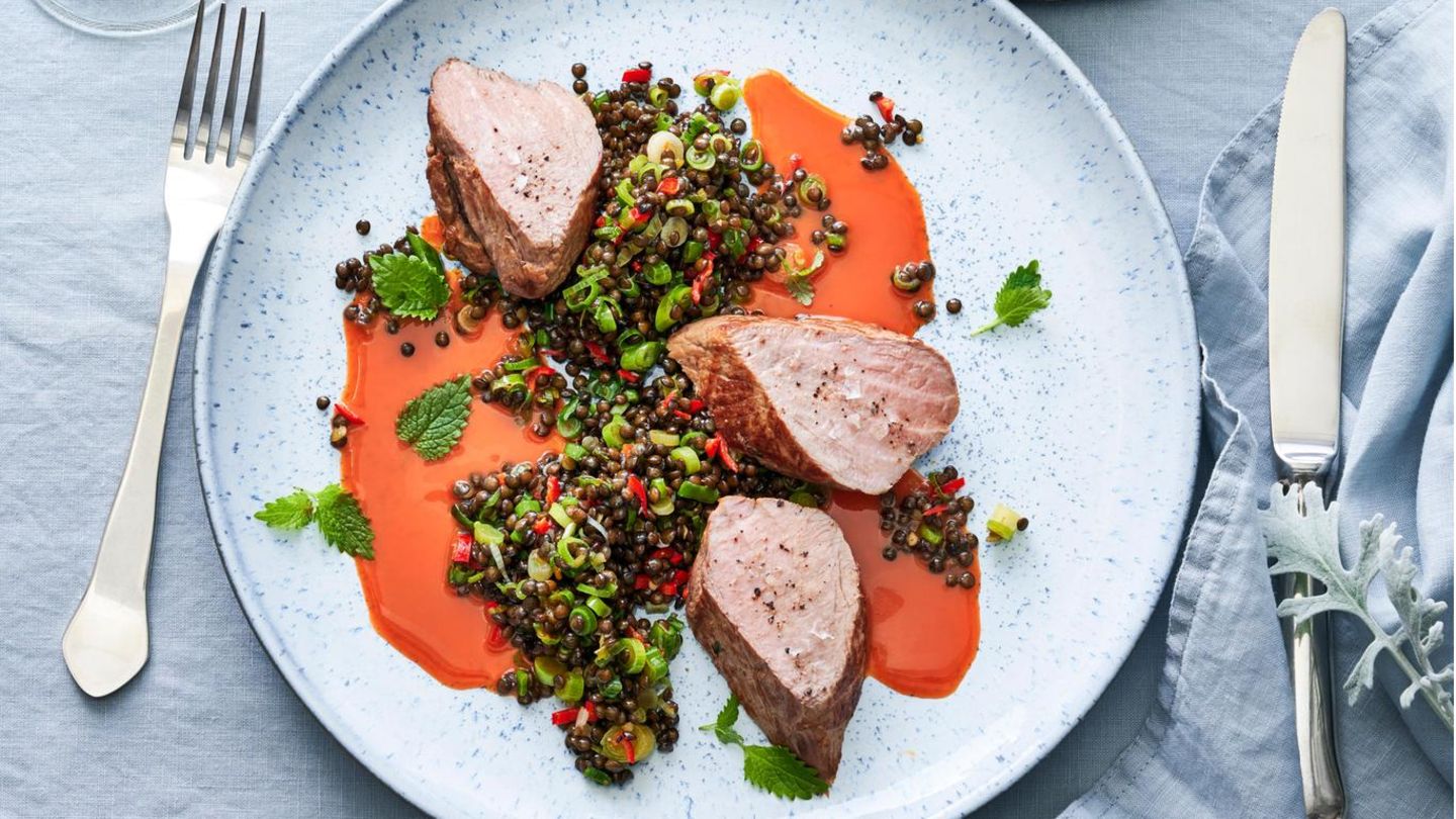 Kalbsfilet mit süßsaurer Möhrensauce Rezept