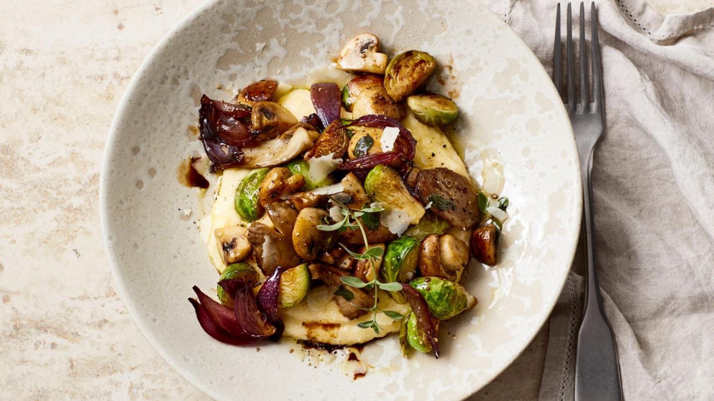 Cremige Polenta mit Balsamico-Pilzen Rezept
