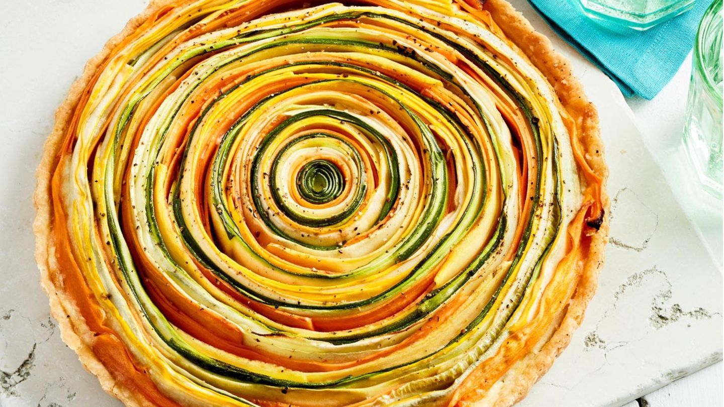 Gemüse-Käse-Tarte - [ESSEN UND TRINKEN]