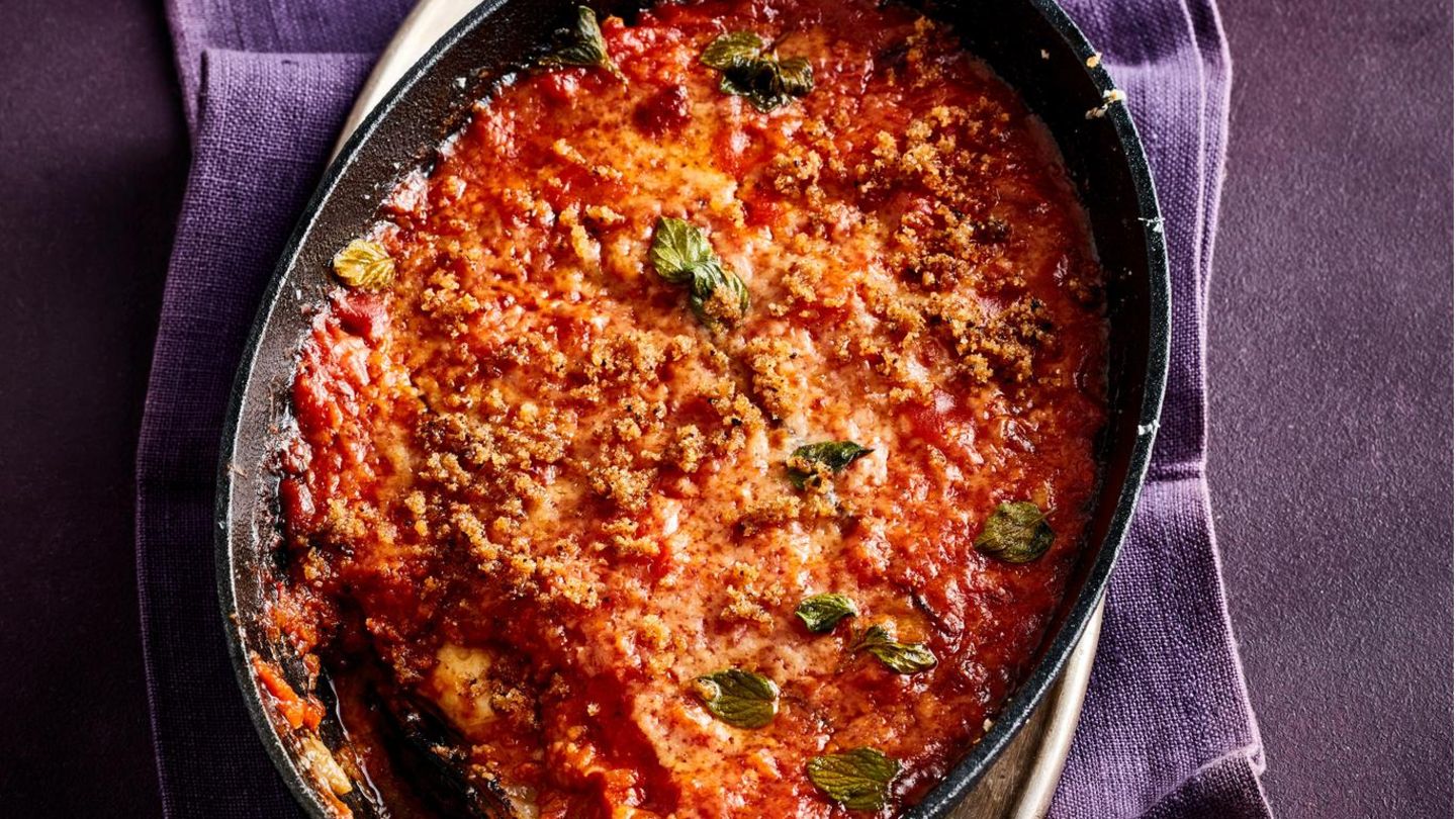 Italienischer Auberginen-Auflauf (Parmigiana) Rezept