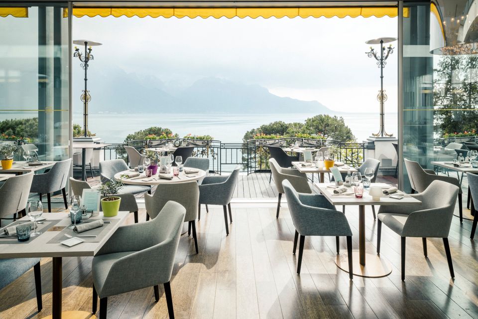 Grand Hotel Suisse Majestic in Montreux am Genfer See