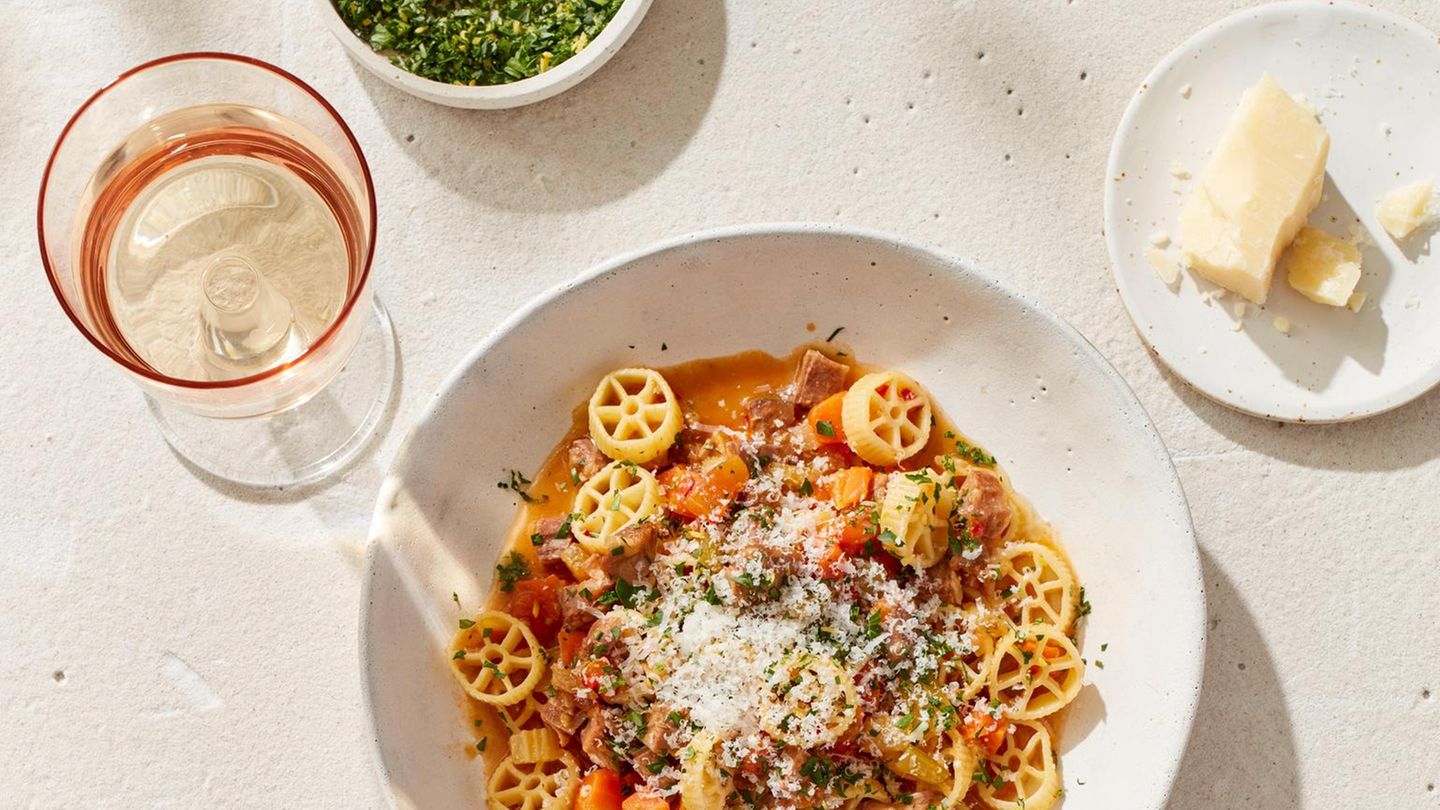 Rotelle mit Ossobuco-Ragout Rezept