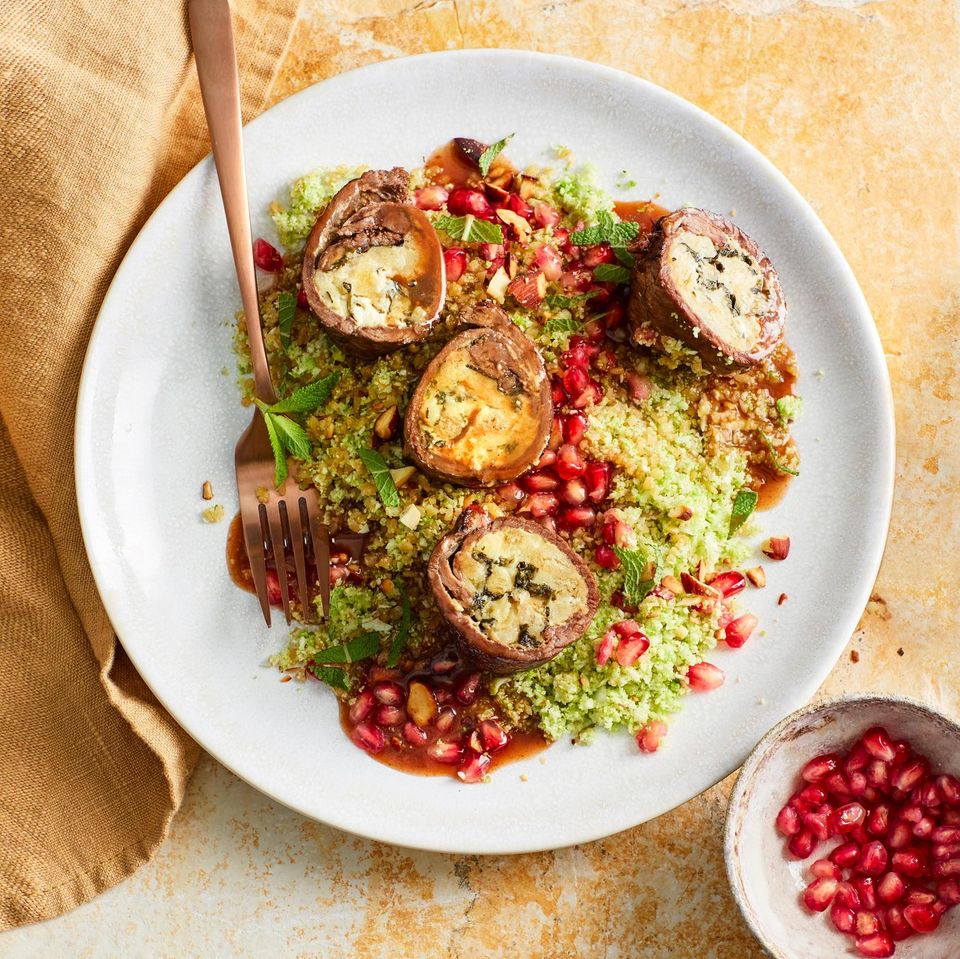 Lammrouladen mit Spinat-Feta-Füllung Rezept - [ESSEN UND TRINKEN]