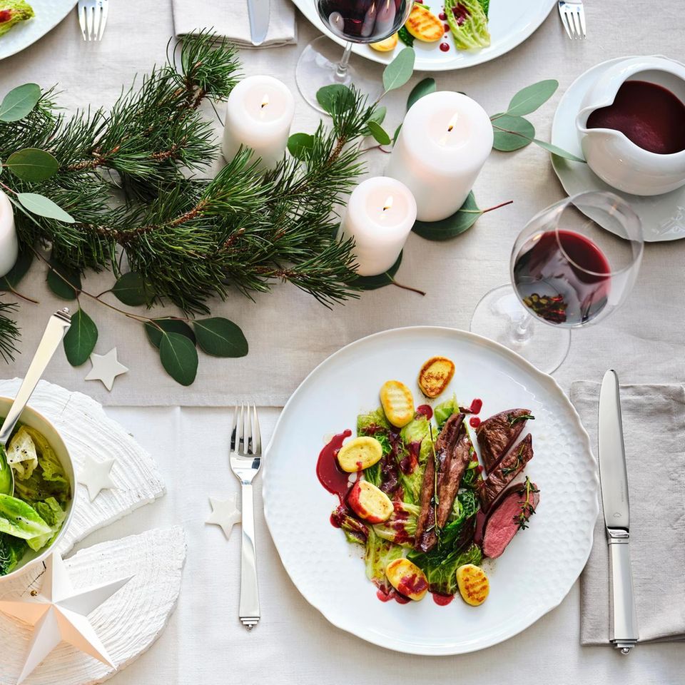Rehrückenfilet mit Ricotta-Gnocchi Rezept - [ESSEN UND TRINKEN]