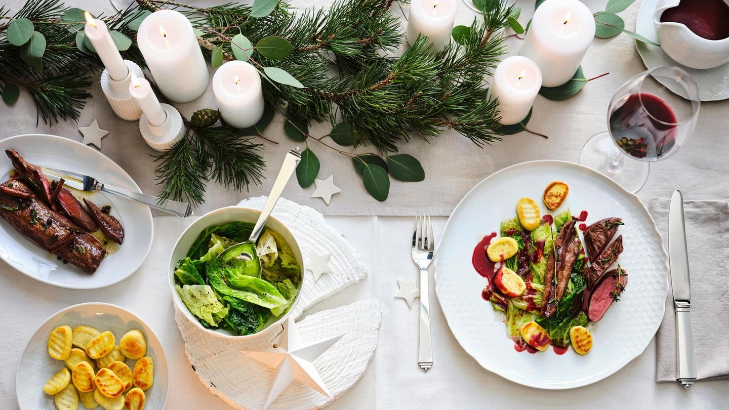Rehrückenfilet mit Ricotta-Gnocchi Rezept - [ESSEN UND TRINKEN]