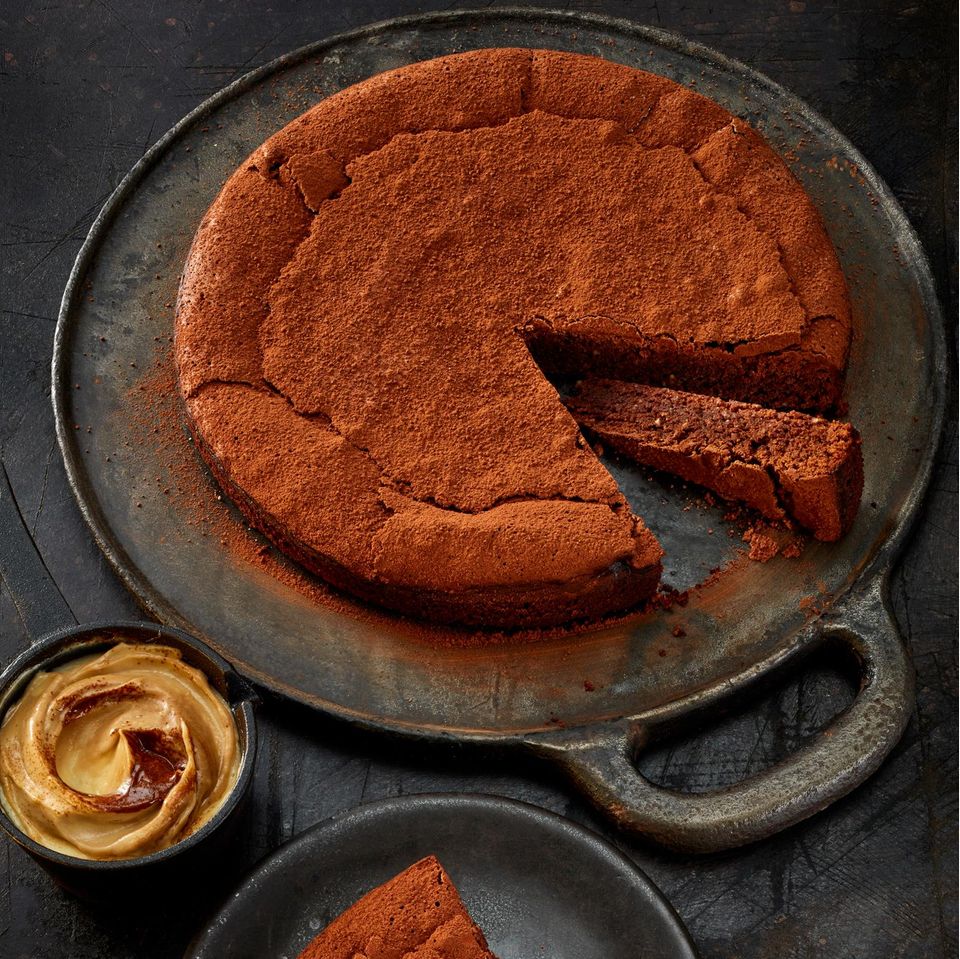 Schokoladen-Gâteau mit Kaffeecreme
