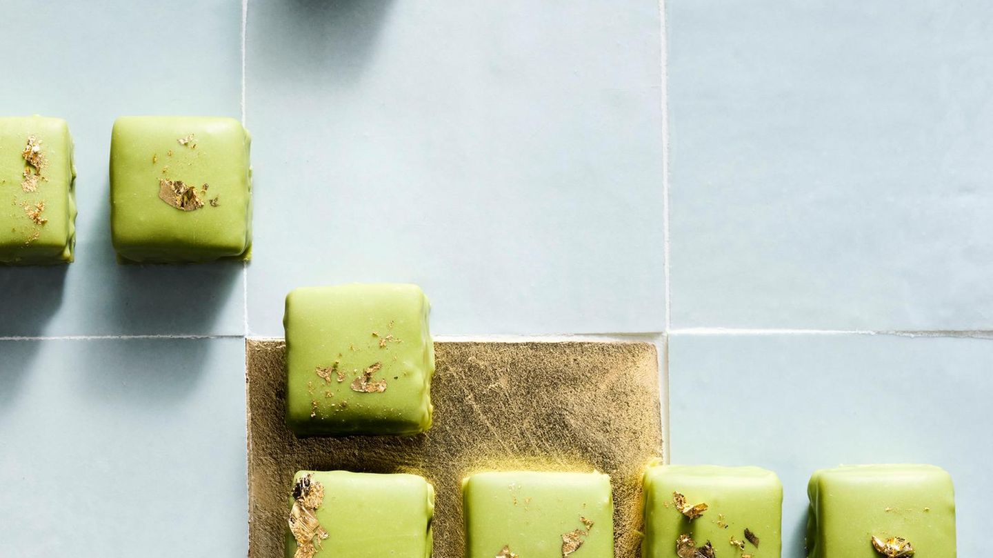 Matcha-Dominosteine Rezept