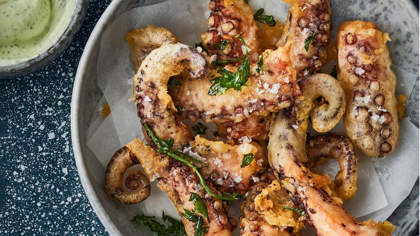 PulpoTempura mit WasabiMayonnaise Rezept [ESSEN UND TRINKEN]