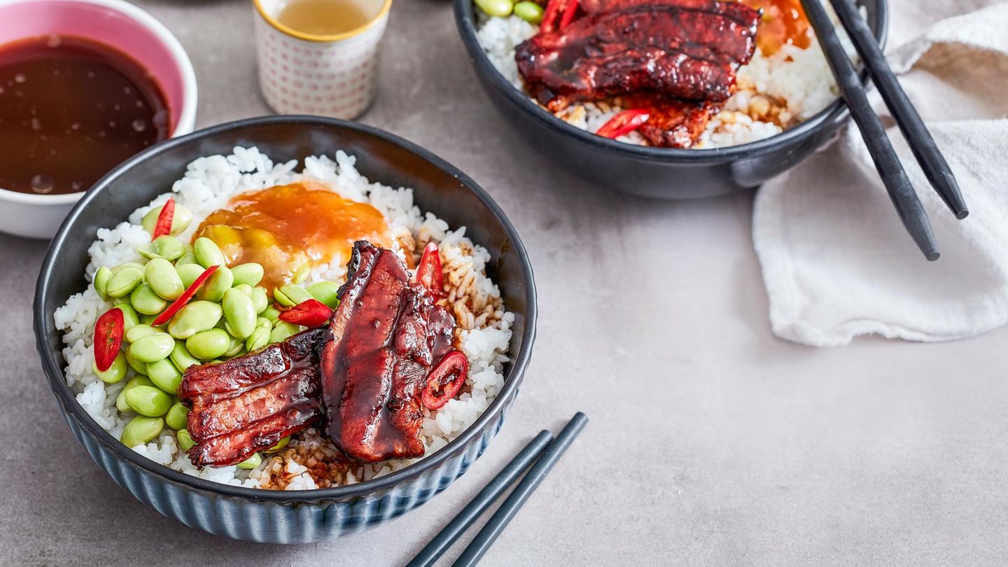 Donburi mit Schweinebauch Rezept