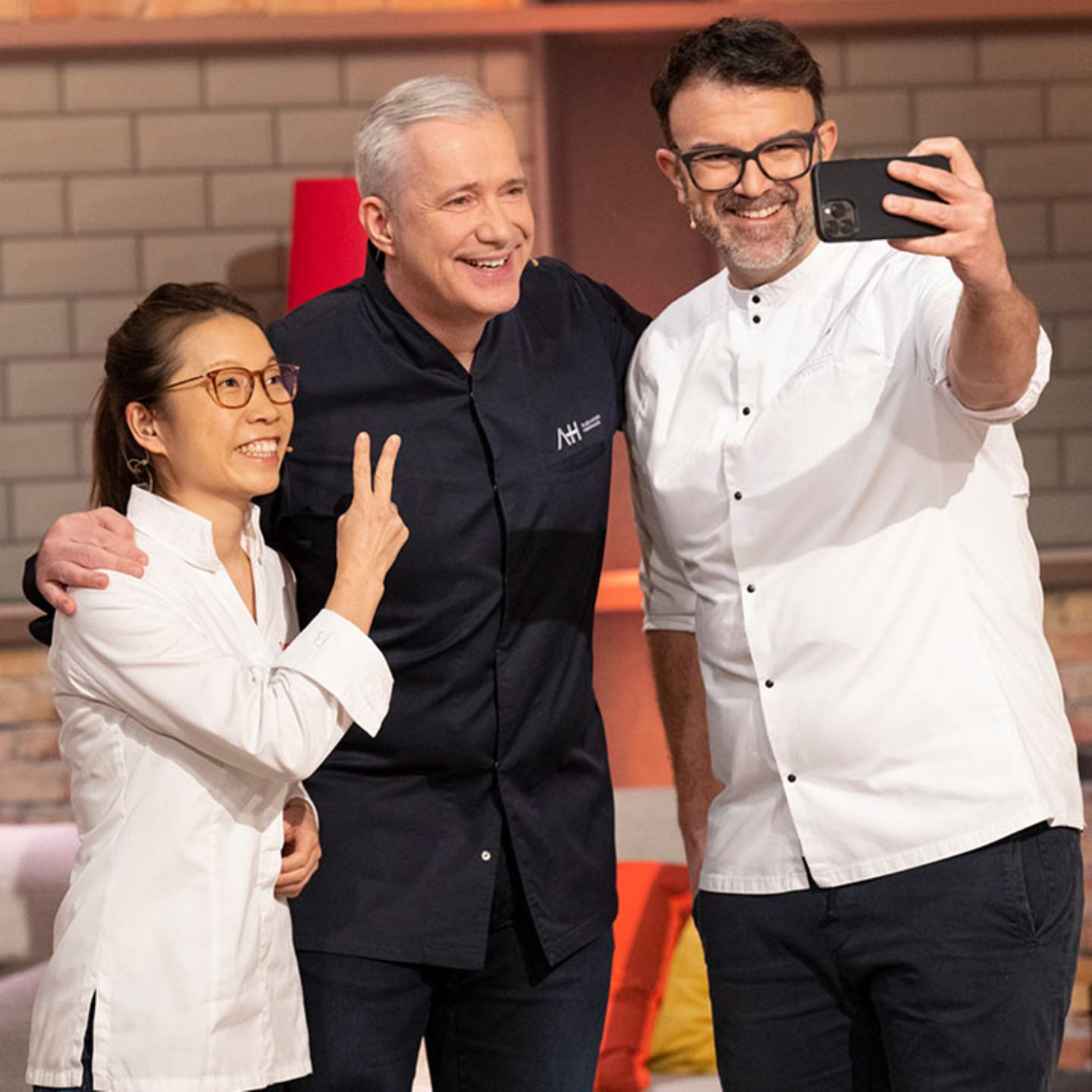Chefkoch TV: Selfie der Jury mit Alexander Herrmann