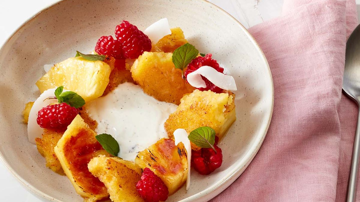 Kokos-Sterz mit Ananas Rezept