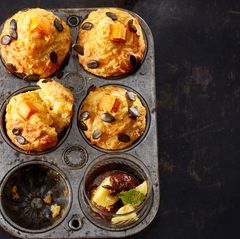 Kürbis-Muffins mit Bergkäse