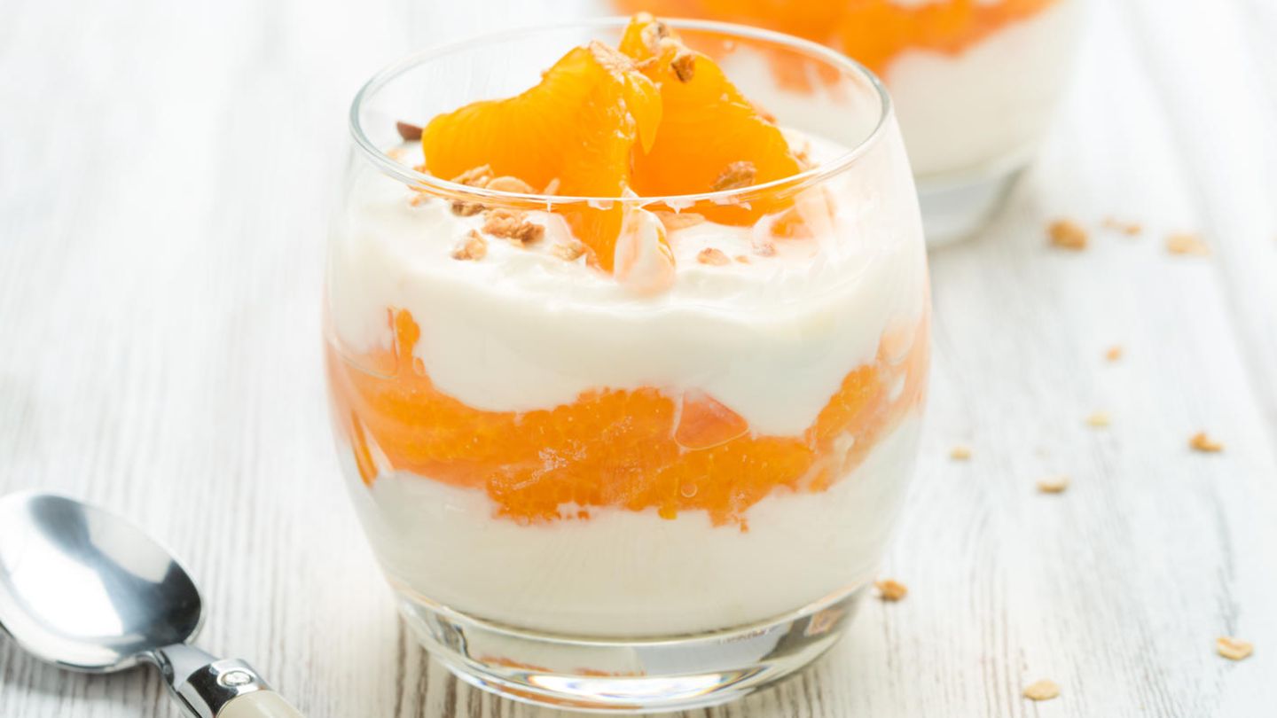 Schnelles Mandarinendessert