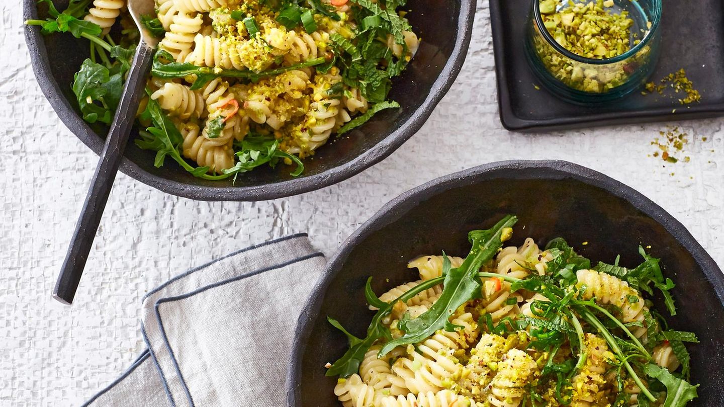 Pasta mit Pistazien und Pecorino Rezept