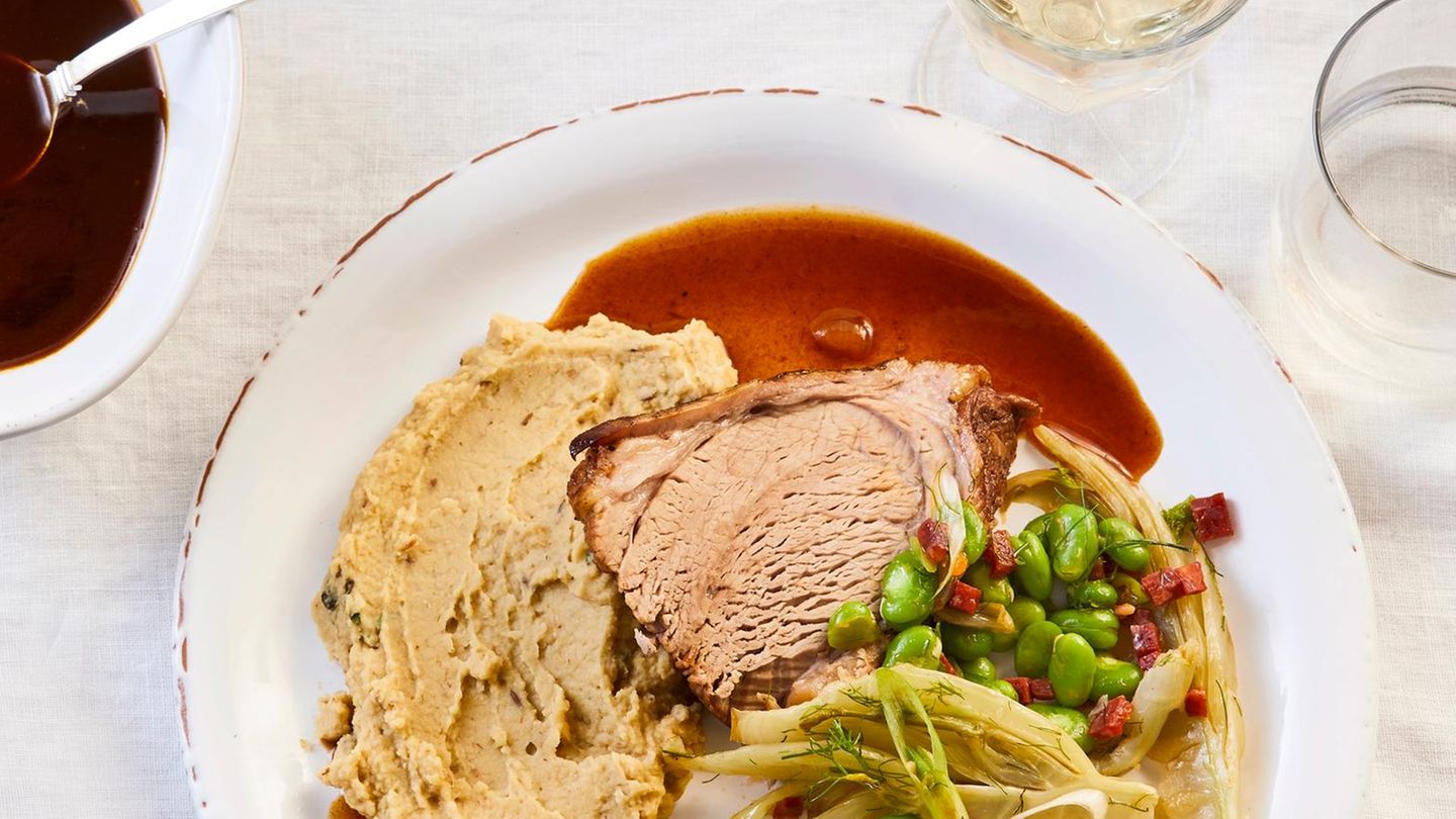 Geschmorte Kalbsschulter Rezept - [ESSEN UND TRINKEN]