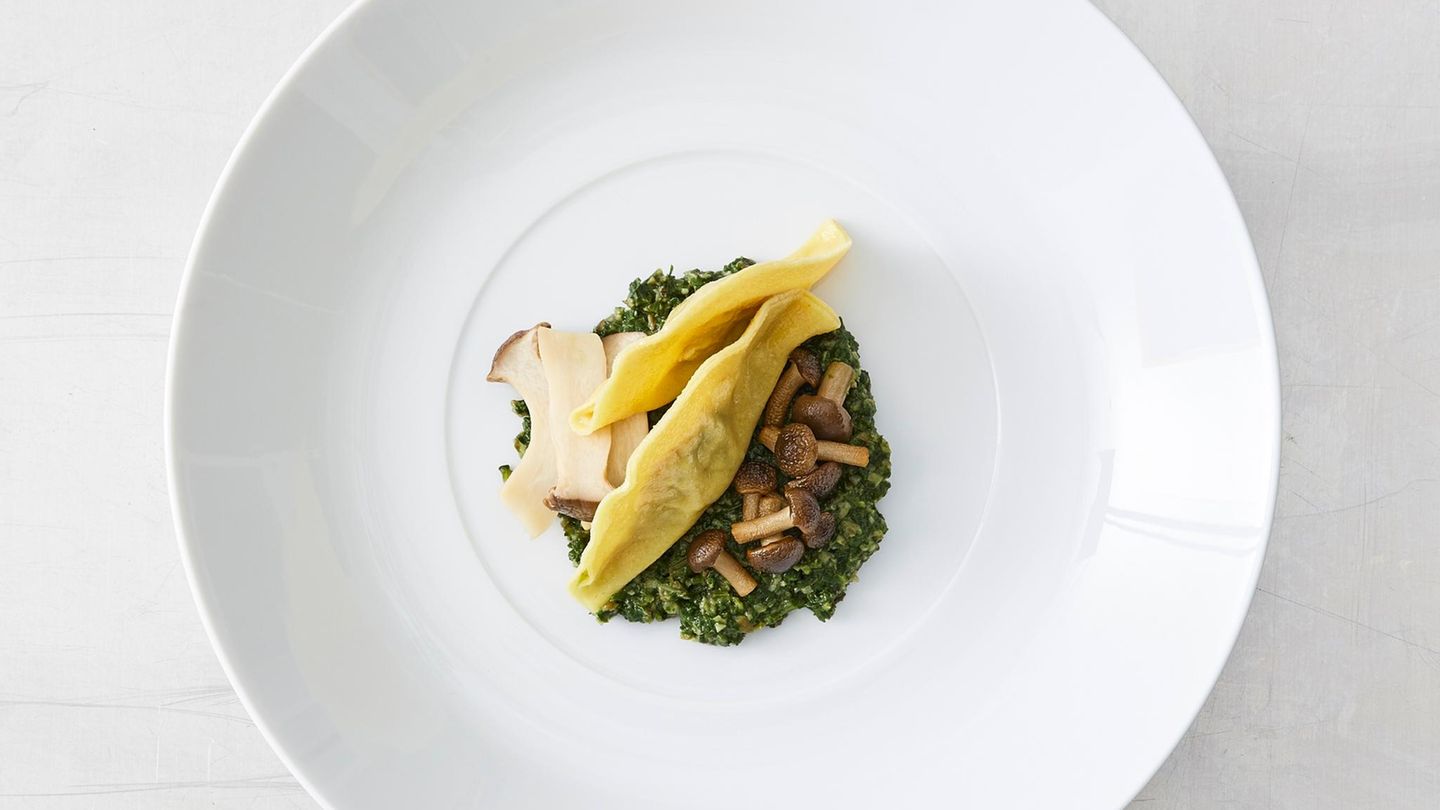 Gefüllte Nudel-Halbmonde mit Pilzen Rezept