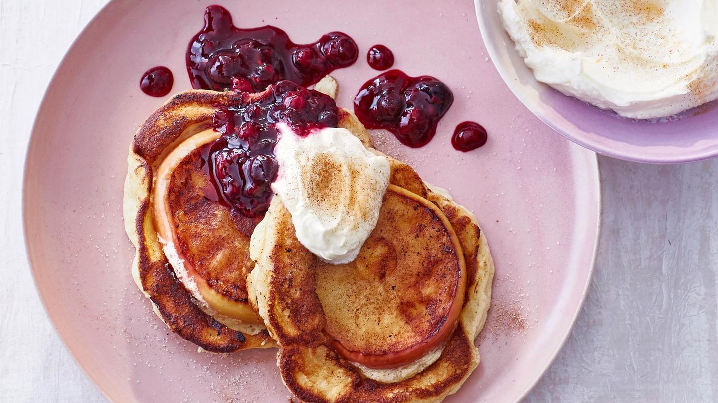 Milchreis-Apfel-Pfannkuchen Rezept