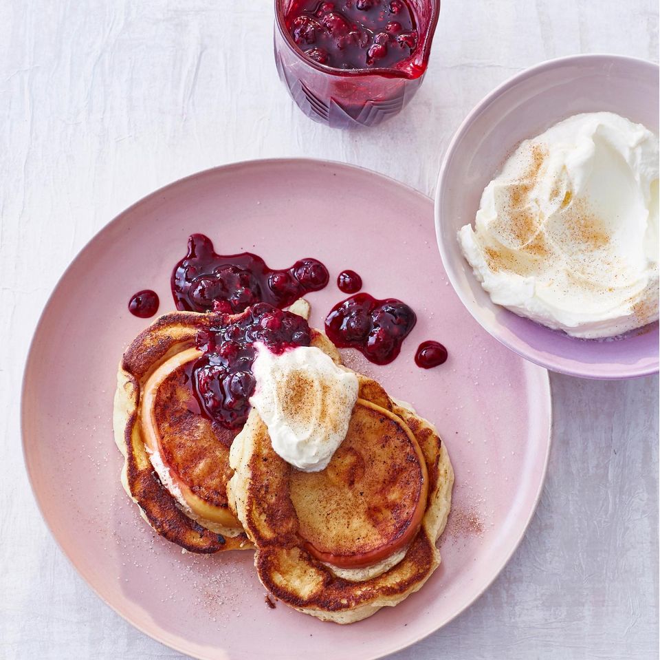 Milchreis-Apfel-Pfannkuchen