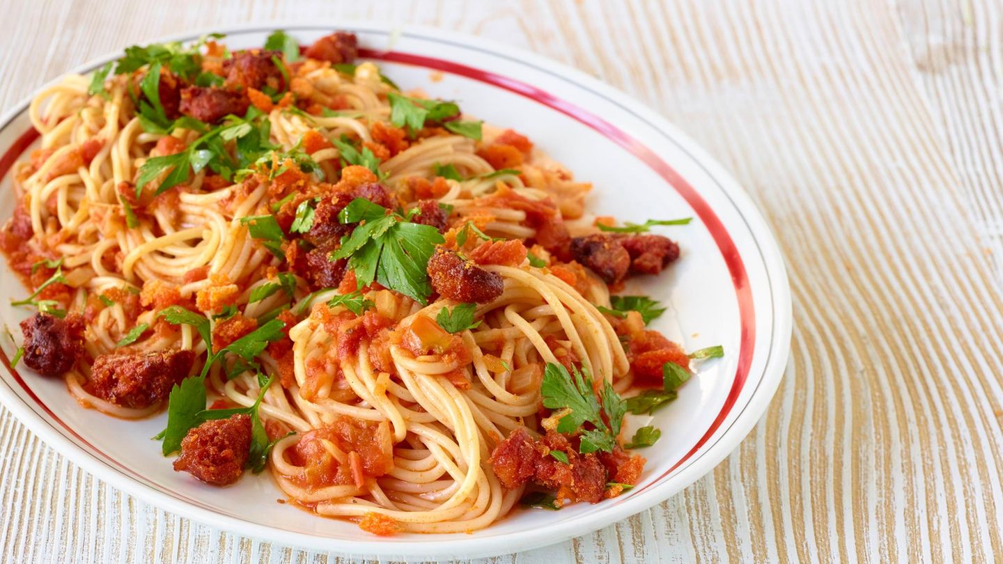 Spaghetti mit ChorizoBröseln Rezept [ESSEN UND TRINKEN]