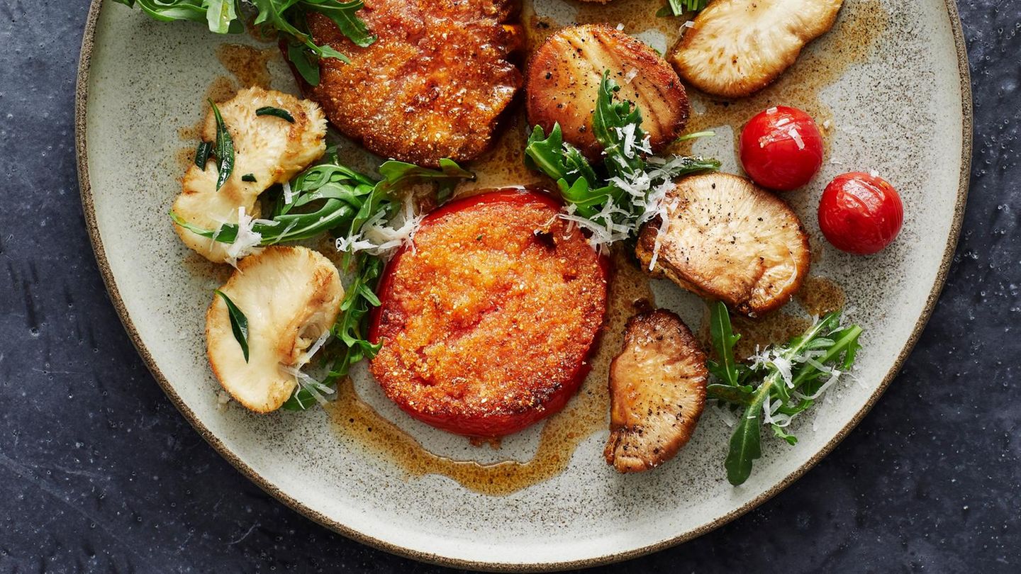 Pom-Pom blanc mit panierten Tomaten Rezept - [ESSEN UND TRINKEN]
