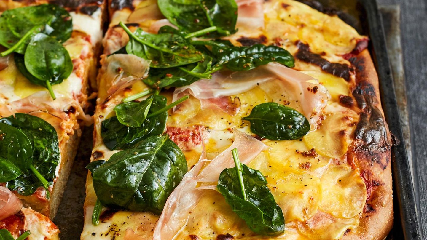 Dicke Pizza mit Parmesan-Béchamel Rezept