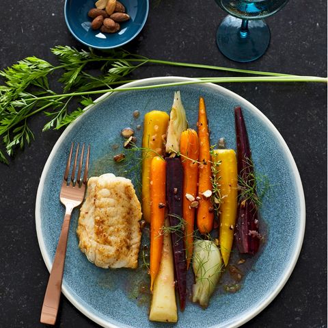 Seeteufelfilet mit Wermut-Gemüse