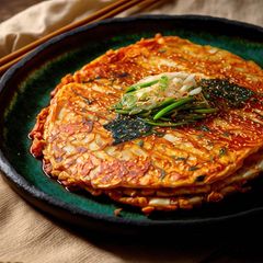 Kimchi Pancake: koreanischer Pfannkuchen