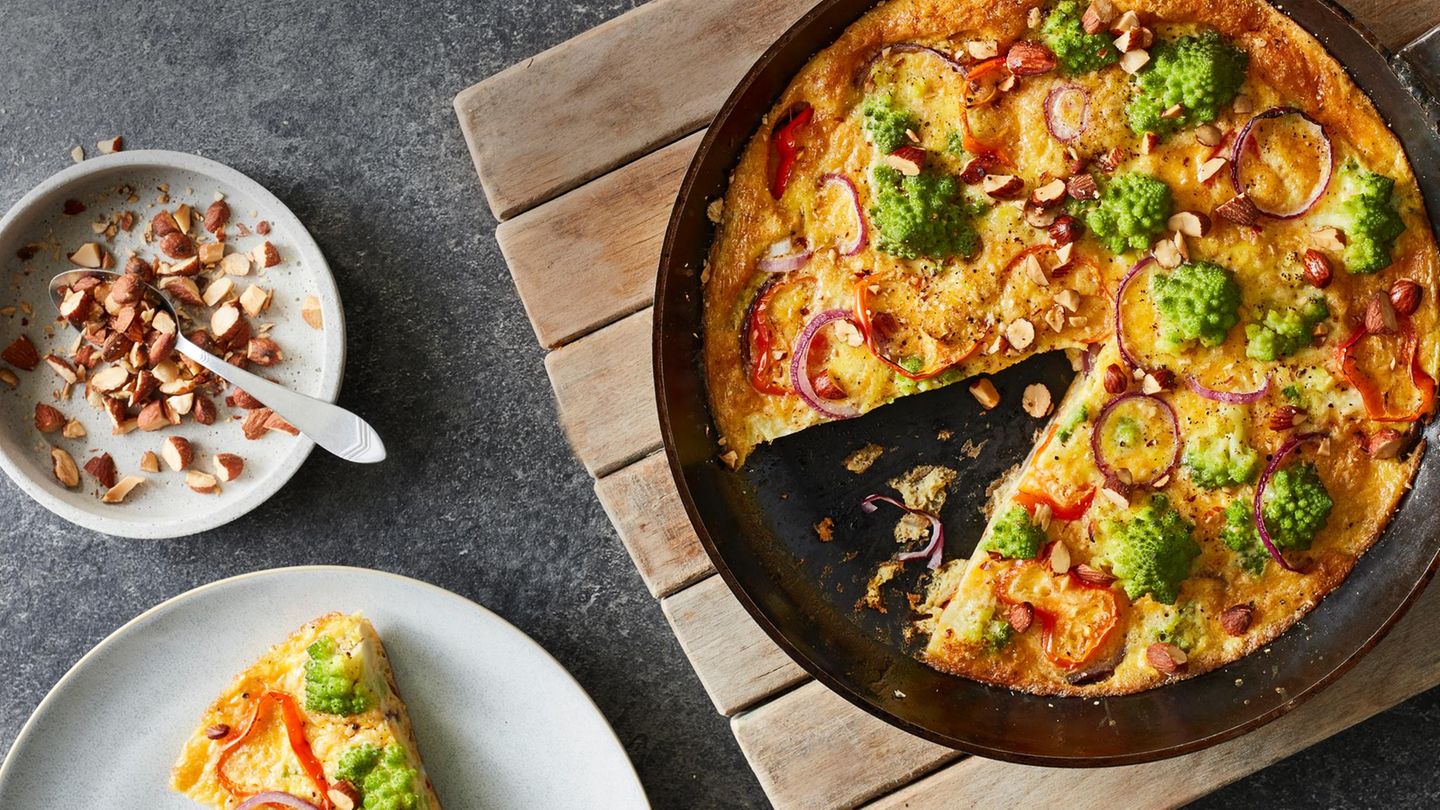 Romanesco-Käse-Frittata Rezept - [ESSEN UND TRINKEN]