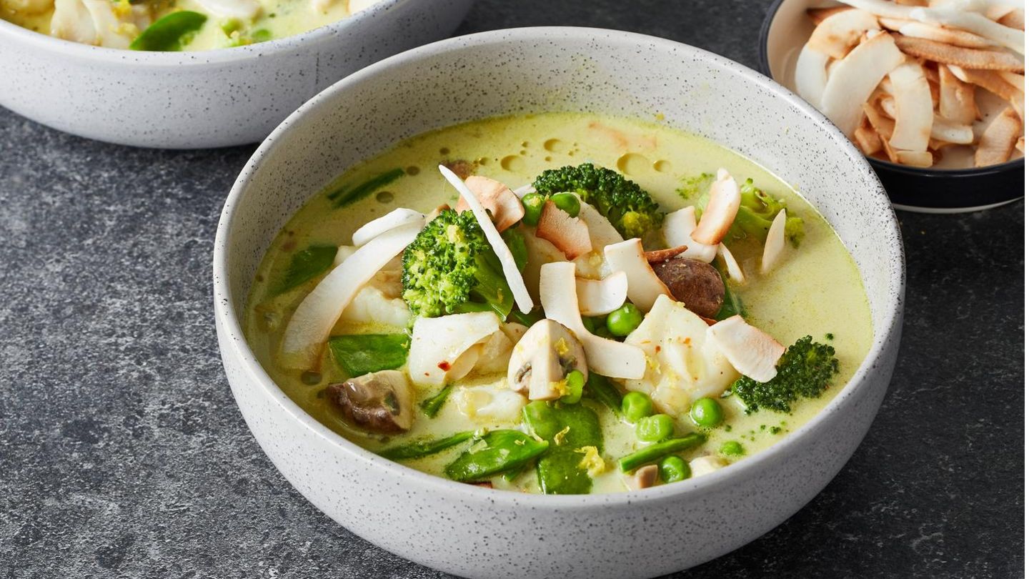 Kokos-Gemüse-Suppe mit Kabeljau Rezept - [ESSEN UND TRINKEN]