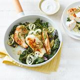 Rosmarin-Hähnchen mit Grünkohl