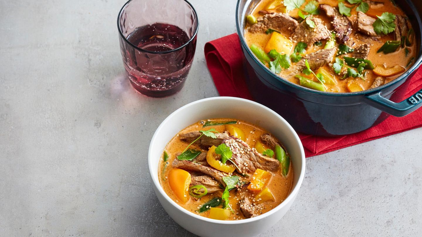 Rindfleisch-Teriyaki-Curry Rezept