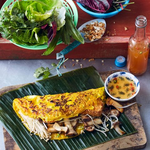 Vietnamesischer Crêpe mit Tofu
