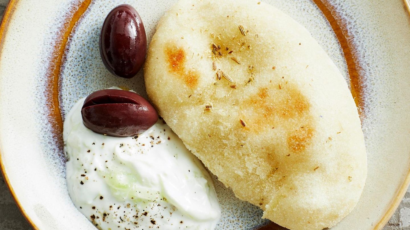 Pita-Brot mit Tzatziki Rezept - [ESSEN UND TRINKEN]