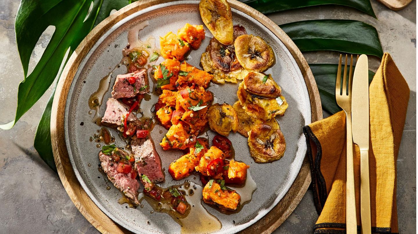 Flanksteak mit Kochbanane Rezept - [ESSEN UND TRINKEN]