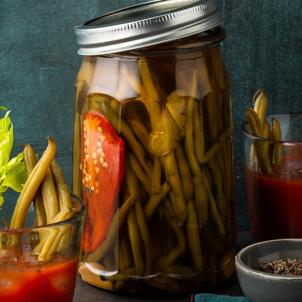 Eingelegte &amp;quot;Bloody Mary&amp;quot;-Bohnen Rezept - [ESSEN UND TRINKEN]