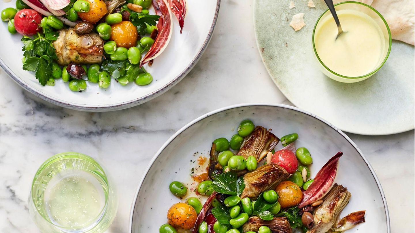 Bohnen-Artischocken-Salat Rezept - [ESSEN UND TRINKEN]