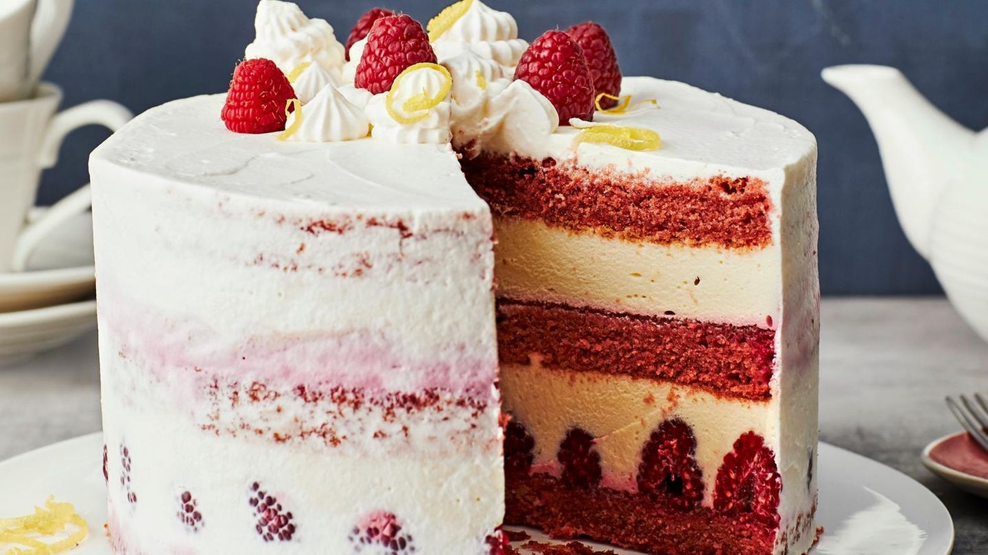 "Naked" Himbeer-Mousse-Torte Rezept