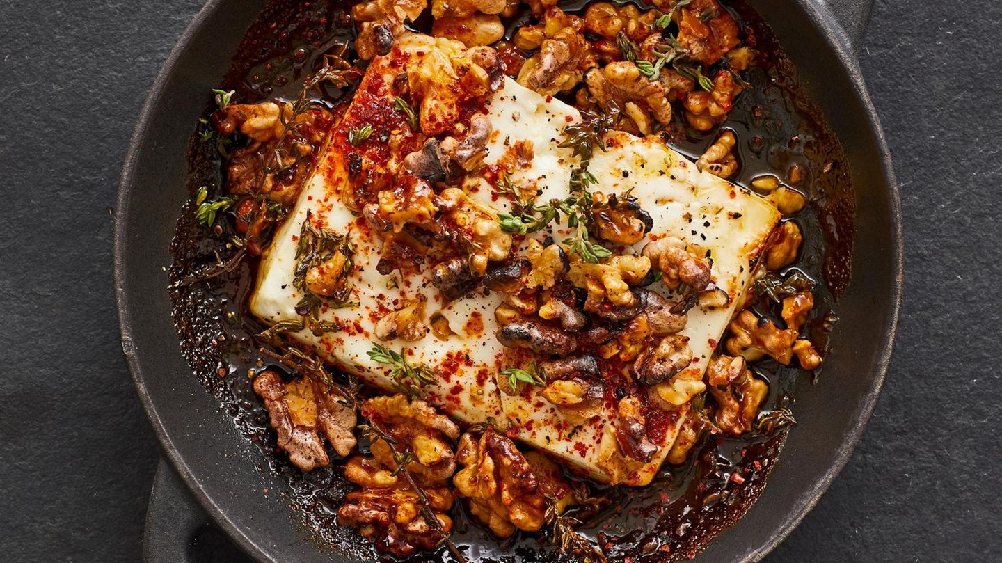Feta mit Walnuss und Honig Rezept