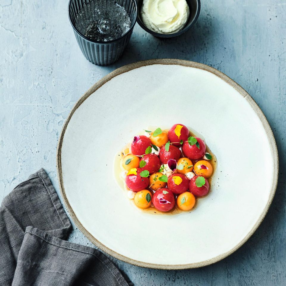 Kirschtomaten-Melonen-Salat