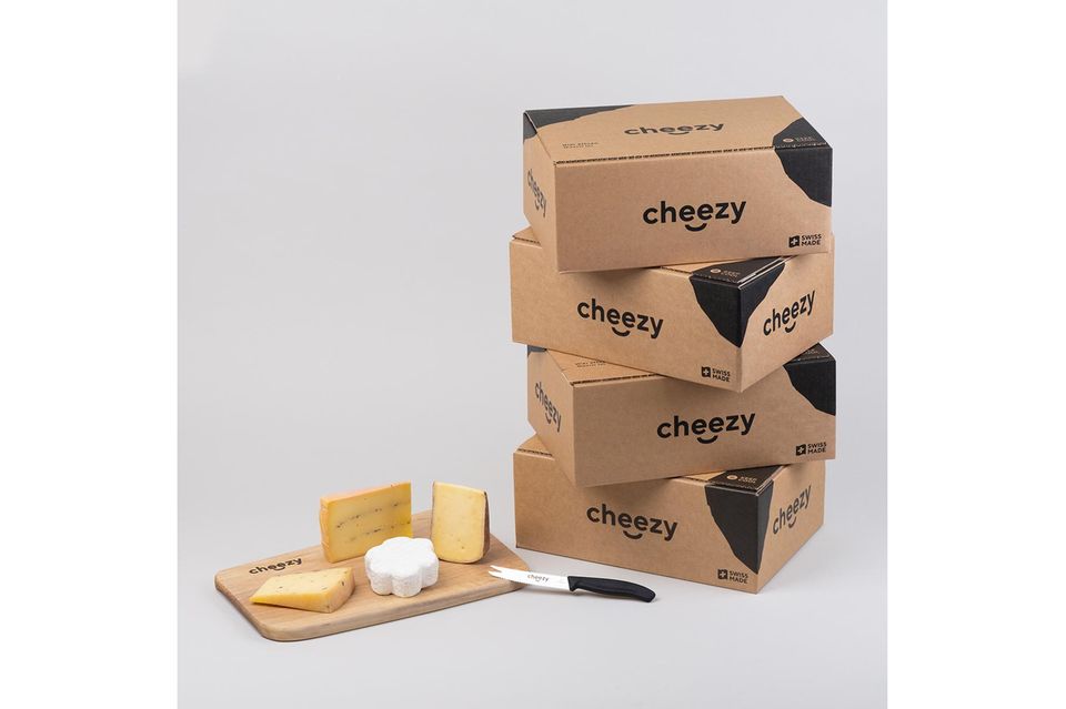 Die Käseboxen werden per Post zugestellt – sicher verpackt und gut gekühlt mit tiefgefrorenen Mineralwasserflaschen.