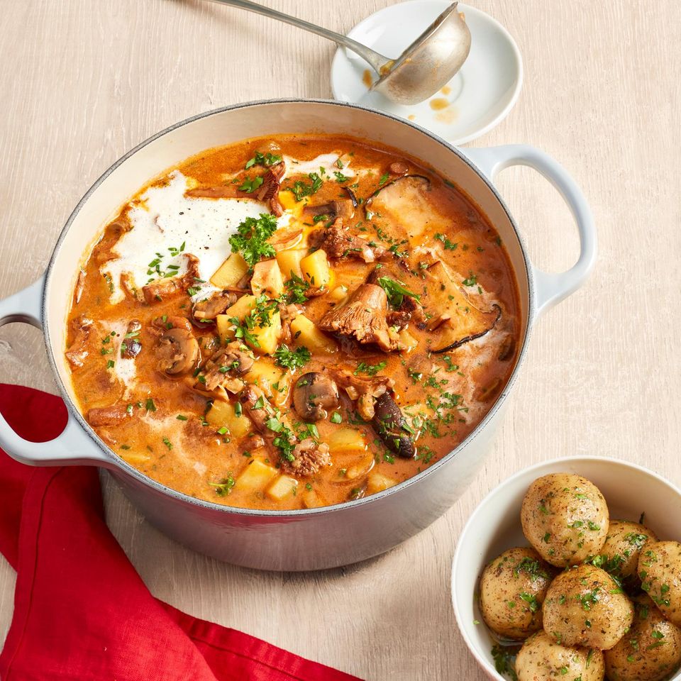 Sämiges Pilzgulasch: Rezept - [ESSEN UND TRINKEN]