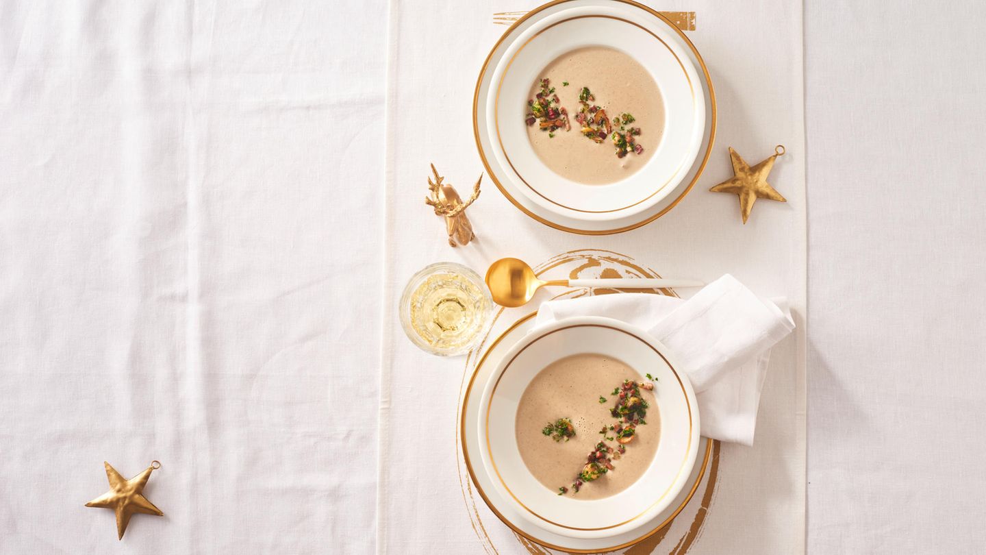 Champignon-Rahmsuppe: Thermomix ® Rezept