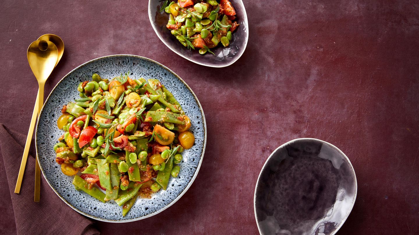 Bohnensalat mit Tomatendressing: Thermomix ® Rezept
