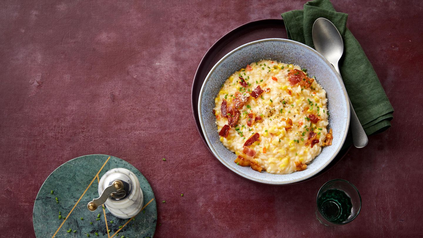 Mais-Risotto: Thermomix ® Rezept