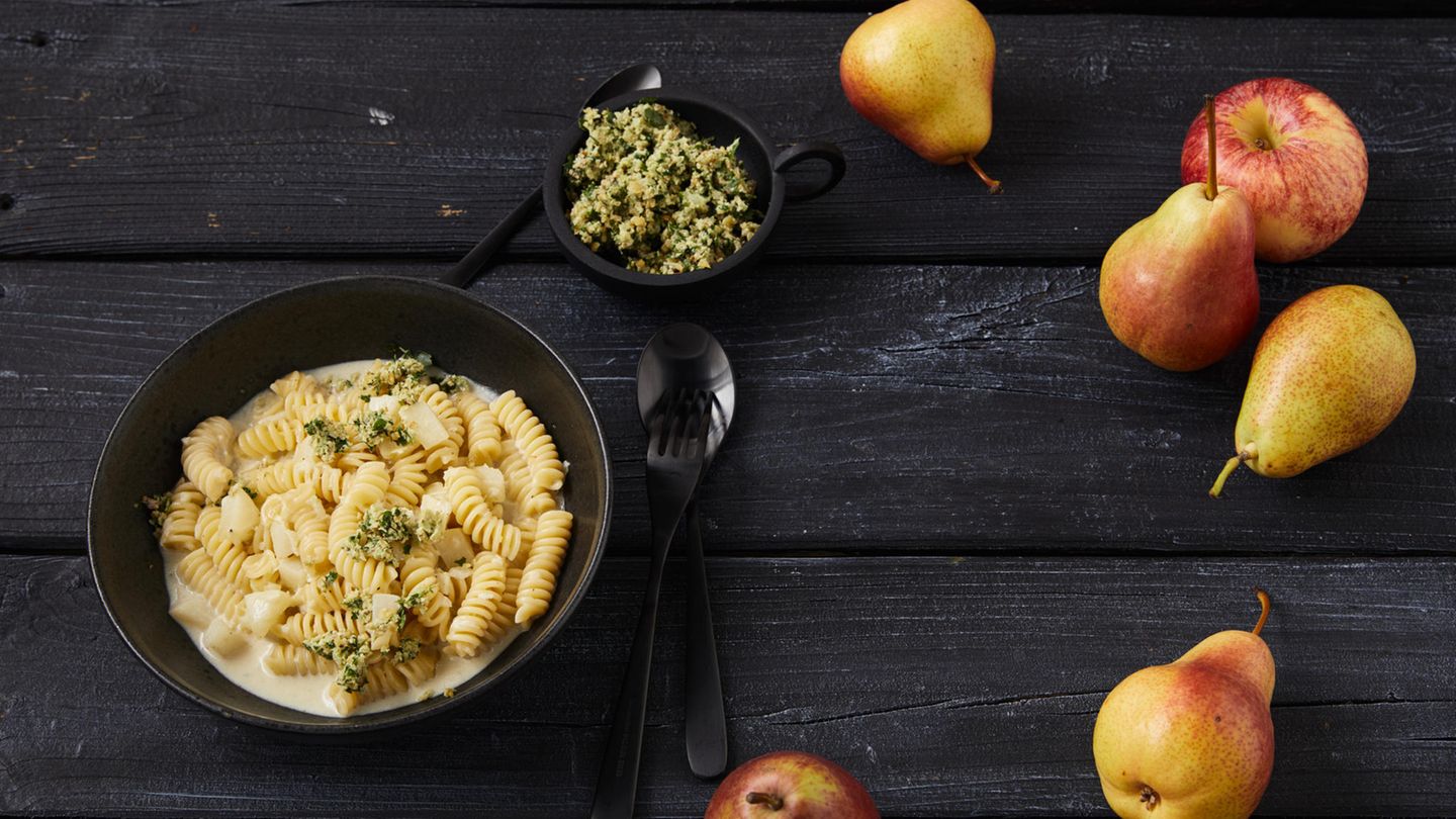 Pasta mit Gorgonzola und Birne: Thermomix ® Rezept - [ESSEN UND TRINKEN]