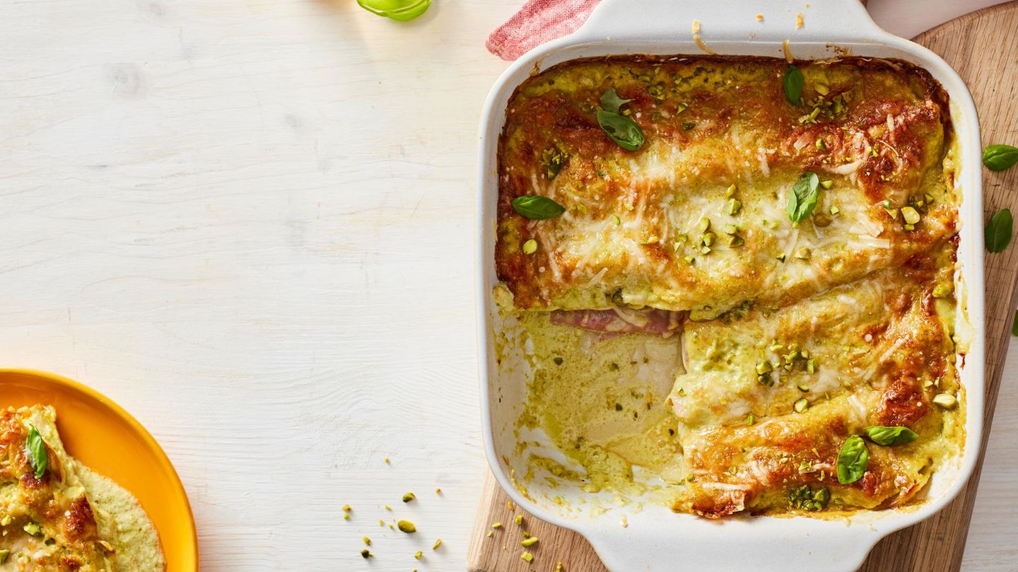 Lasagne mit Mortadella und Provolone Rezept