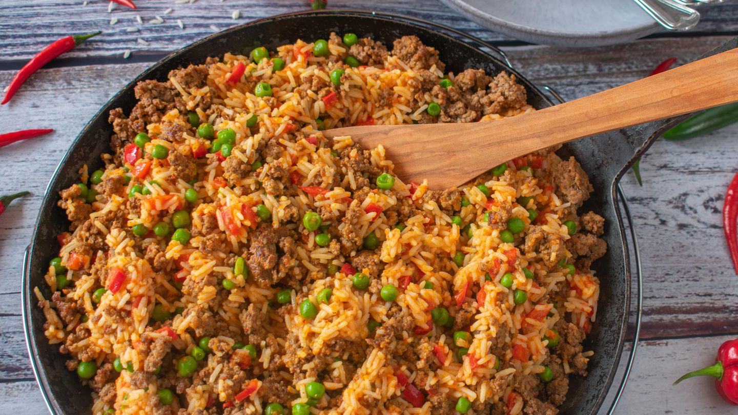 Reis-Hackfleisch-Pfanne – schnell & einfach